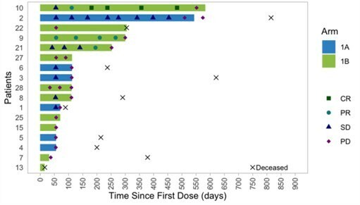 Figure 1: Time to Response and Duration of Response to Treatment